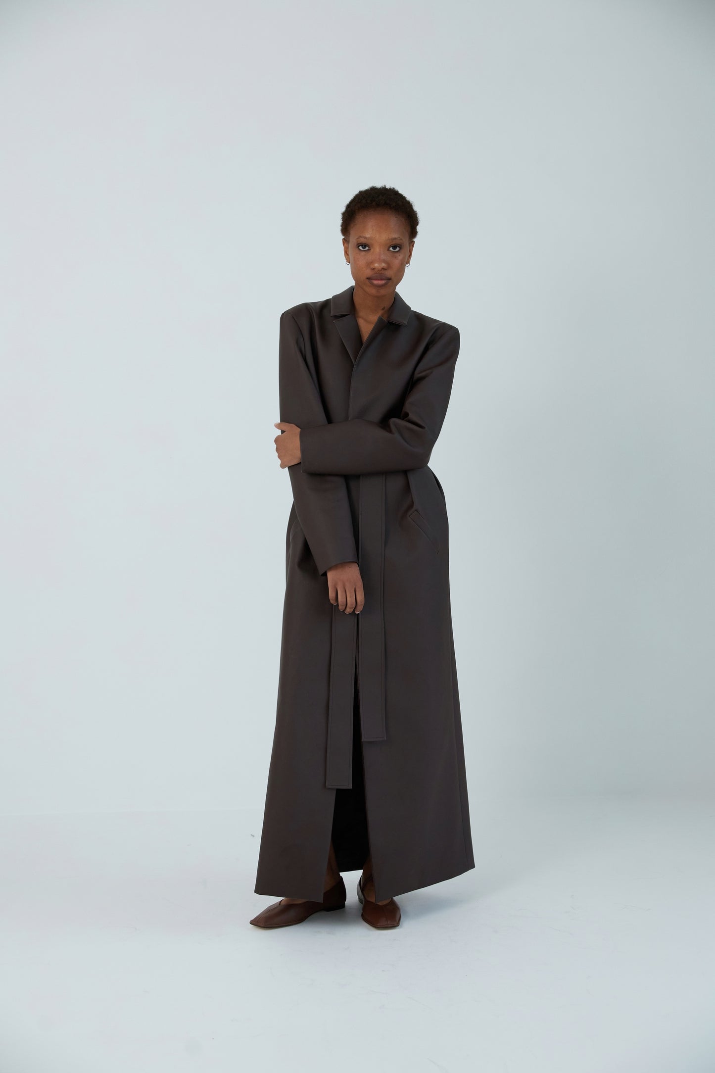 Maxi coat brown