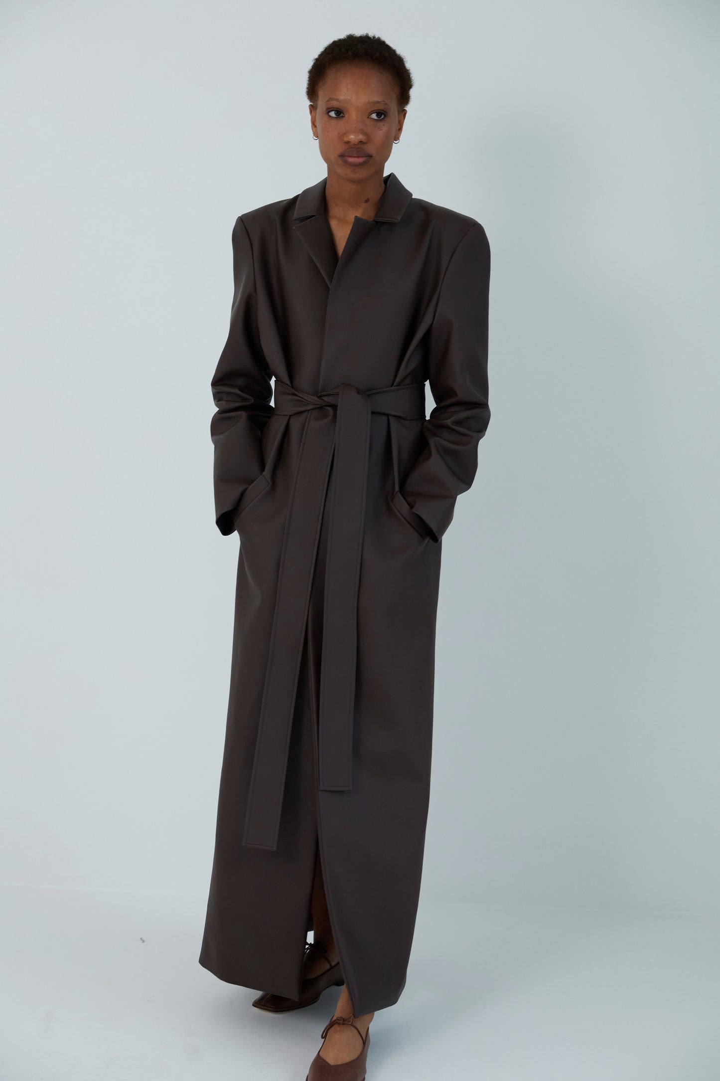 Maxi coat brown